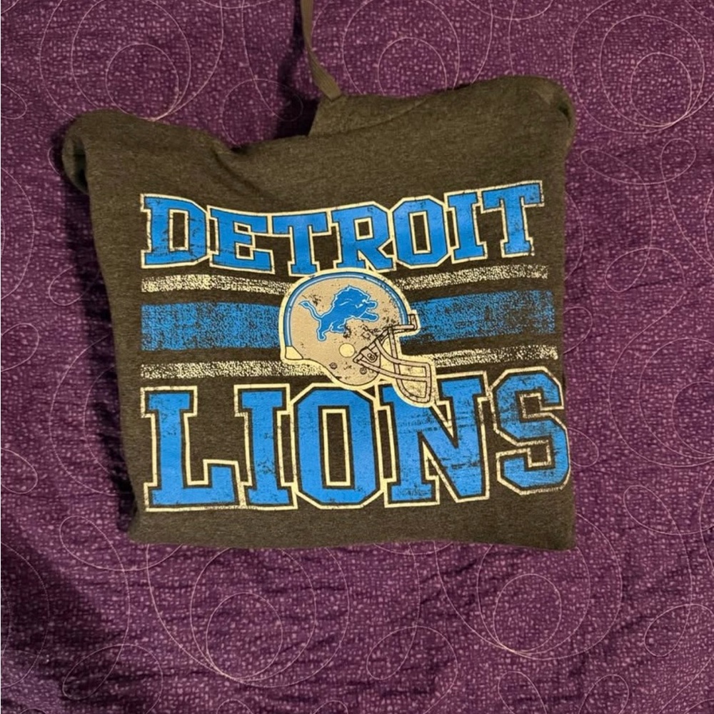 NFL Detroit Lions Hoodie - Black and Blue